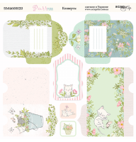 Лист двостороннього паперу 20х20см Конверти від Scrapmir Pur Pur 1шт