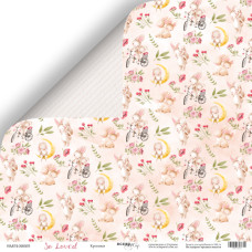 Лист двостороннього паперу 30x30 від Scrapmir з колекції So Loved 1шт.