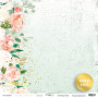 Набір двустороннього паперу з золотим тисненням 30х30см від Scrapmir Peaches & Cream 11шт 