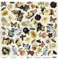 Лист одностороннього паперу 30x30 від Scrapmir з колекції Some days 1шт.