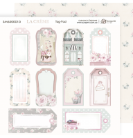 Лист двостороннього паперу 20х20см Tag-Pad від Scrapmir La Creme 1шт
