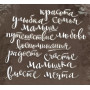 Ацетатні висічені слова з фольгуванням від Scrapmir (White) 12шт 